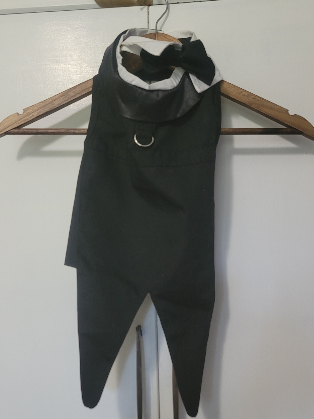 Black Women’s Dog  Tuxedo with Contrast Collar